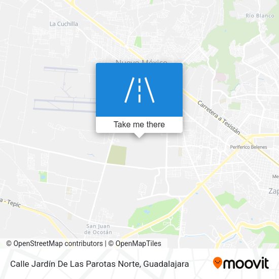 Calle Jardín De Las Parotas Norte map