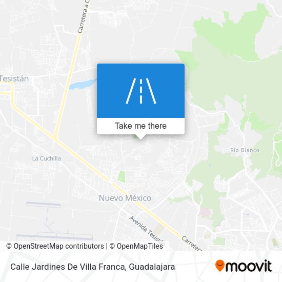 Mapa de Calle Jardines De Villa Franca