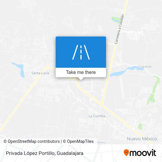 Privada López Portillo map