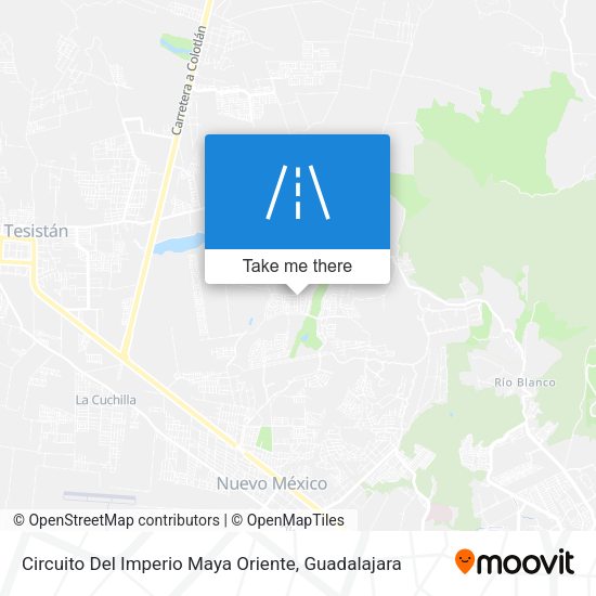 Circuito Del Imperio Maya Oriente map