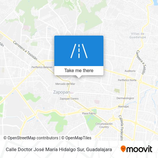 Calle Doctor José María Hidalgo Sur map
