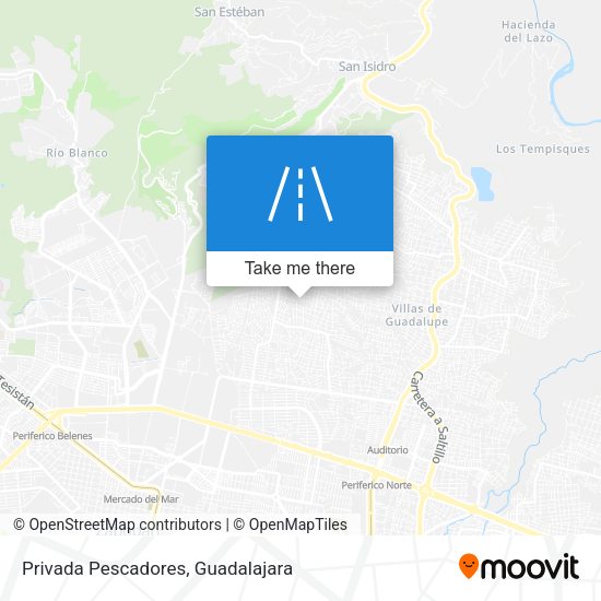 Privada Pescadores map