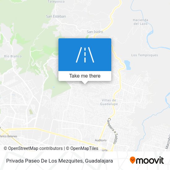 Mapa de Privada Paseo De Los Mezquites
