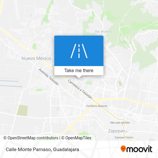 Mapa de Calle Monte Parnaso