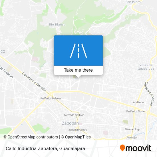 Mapa de Calle Industria Zapatera