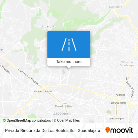 Privada Rinconada De Los Robles Sur map