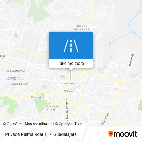 Privada Palma Real 117 map
