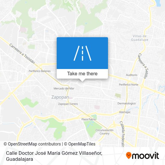 Calle Doctor José María Gómez Villaseñor map