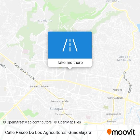 Calle Paseo De Los Agricultores map
