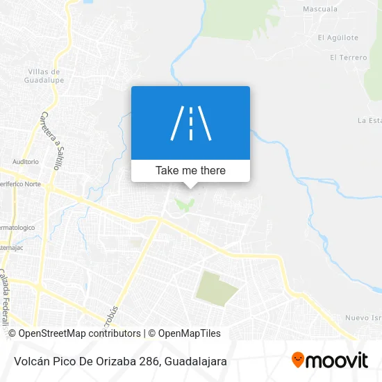 Volcán Pico De Orizaba 286 map