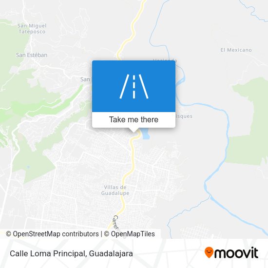 Calle Loma Principal map