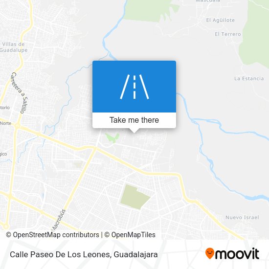 Mapa de Calle Paseo De Los Leones