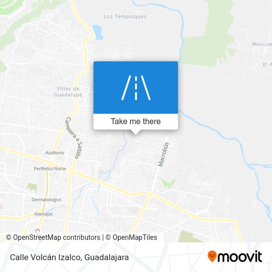 Calle Volcán Izalco map