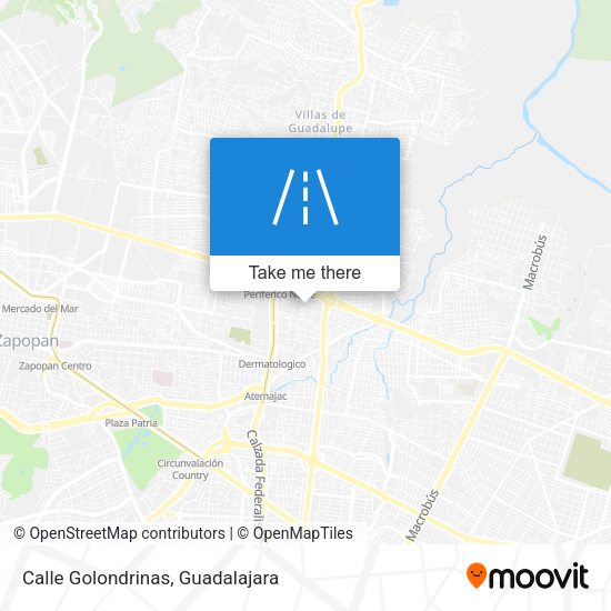 Mapa de Calle Golondrinas