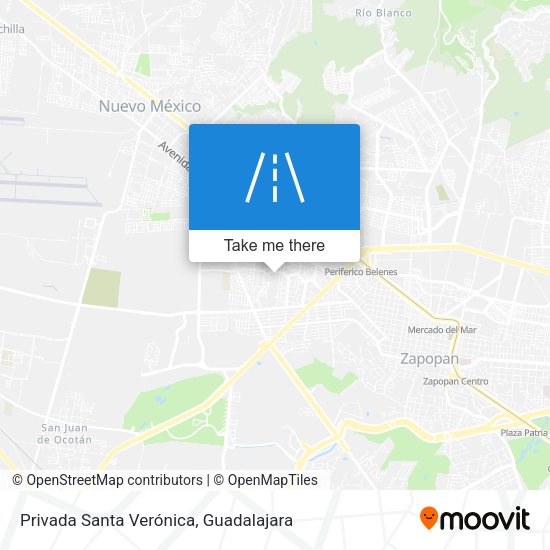 Mapa de Privada Santa Verónica