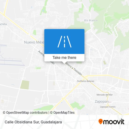 Mapa de Calle Obsidiana Sur