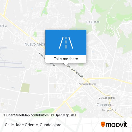 Mapa de Calle Jade Oriente