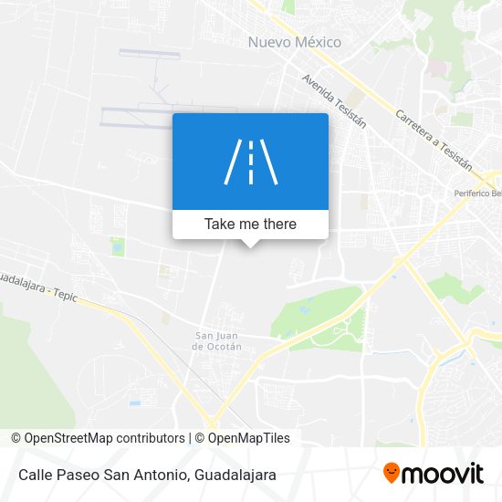 Calle Paseo San Antonio map