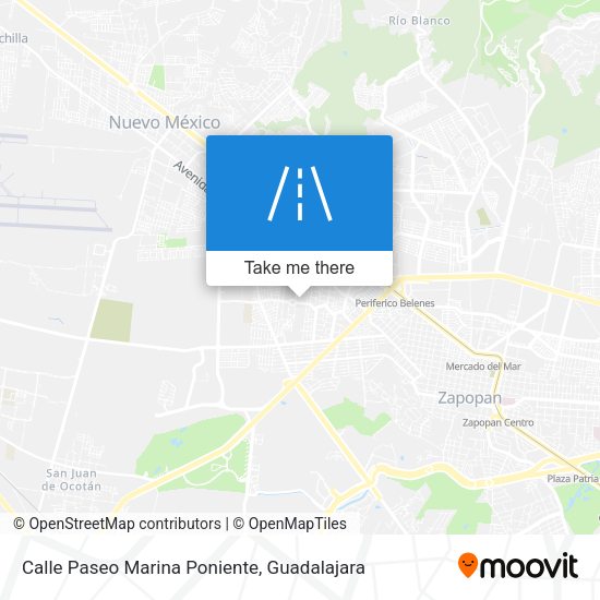 Mapa de Calle Paseo Marina Poniente