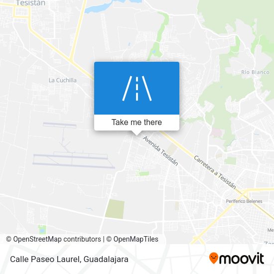 Calle Paseo Laurel map