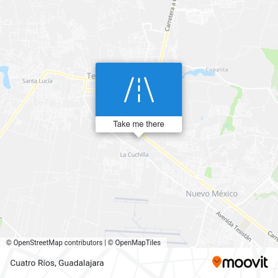 Mapa de Cuatro Ríos