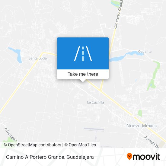 Camino A Portero Grande map