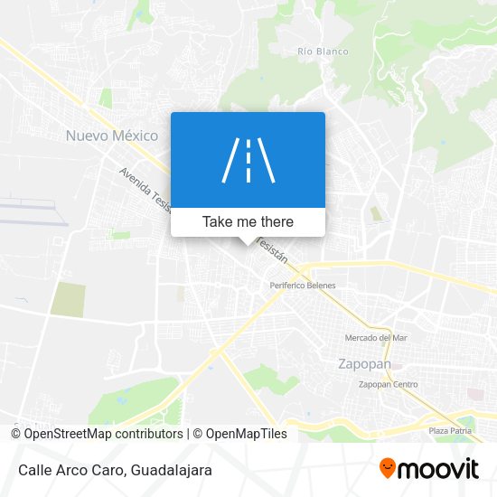 Mapa de Calle Arco Caro