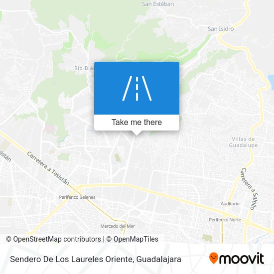 Sendero De Los Laureles Oriente map