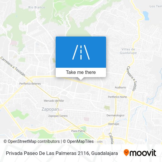 Privada Paseo De Las Palmeras 2116 map