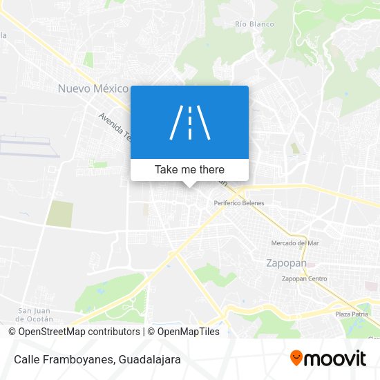Calle Framboyanes map