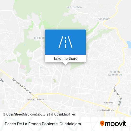 Paseo De La Fronda Poniente map