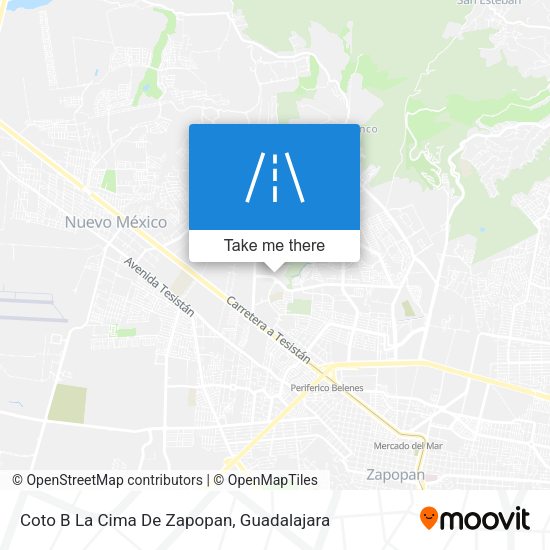 Mapa de Coto B La Cima De Zapopan