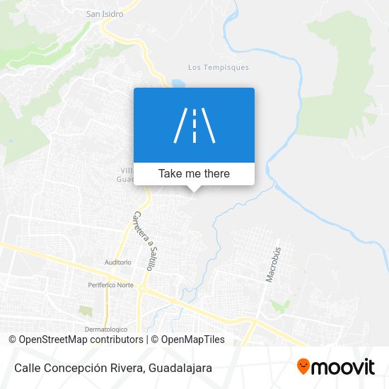Mapa de Calle Concepción Rivera