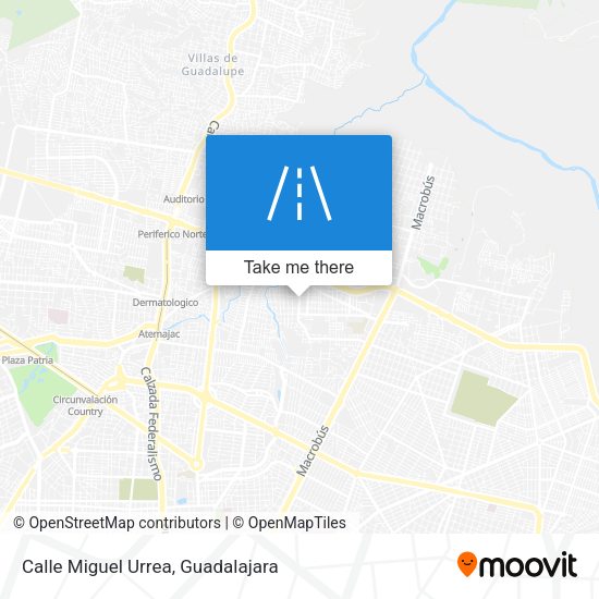 Mapa de Calle Miguel Urrea