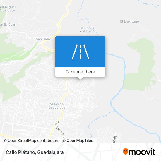Calle Plátano map