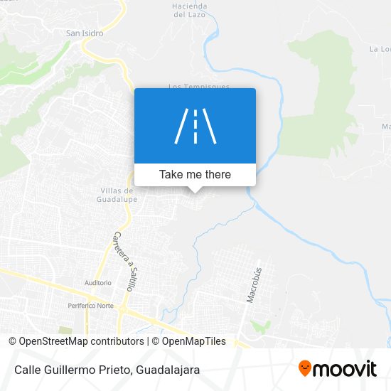 Mapa de Calle Guillermo Prieto
