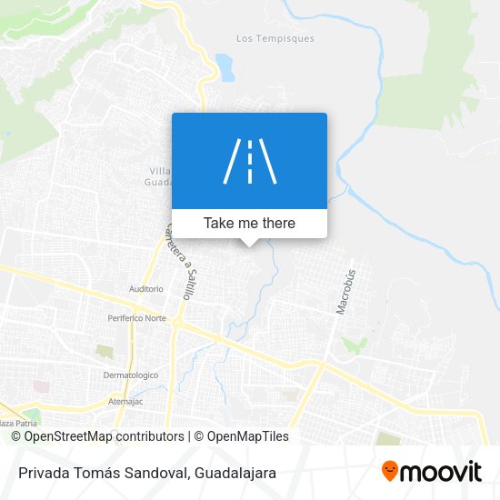 Privada Tomás Sandoval map