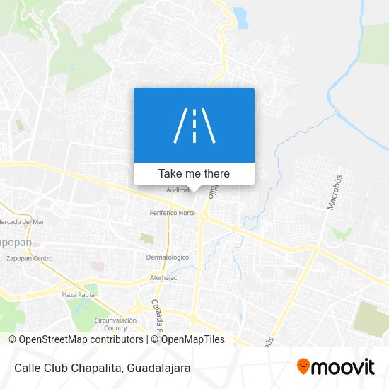 Mapa de Calle Club Chapalita