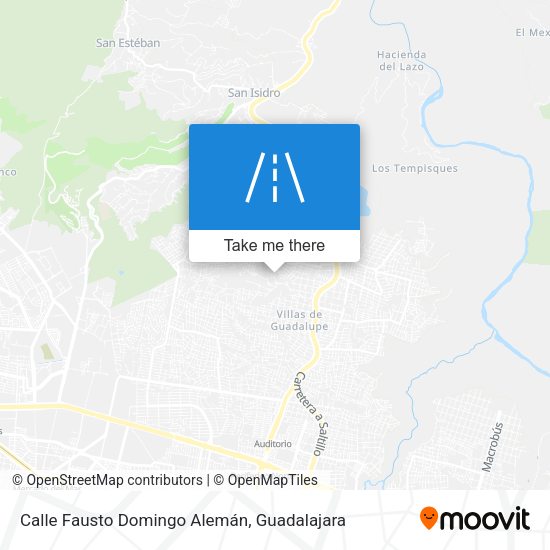 Mapa de Calle Fausto Domingo Alemán
