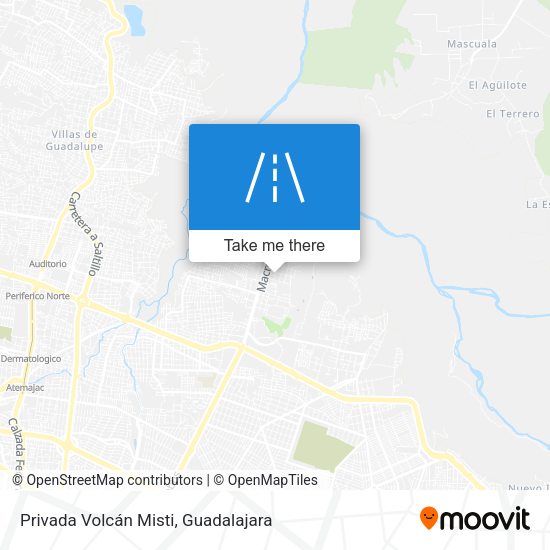 Mapa de Privada Volcán Misti