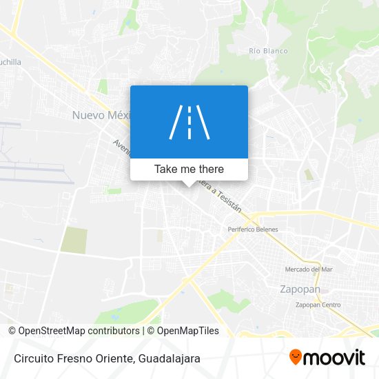 Circuito Fresno Oriente map