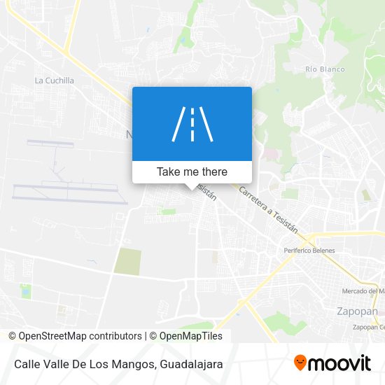 Calle Valle De Los Mangos map
