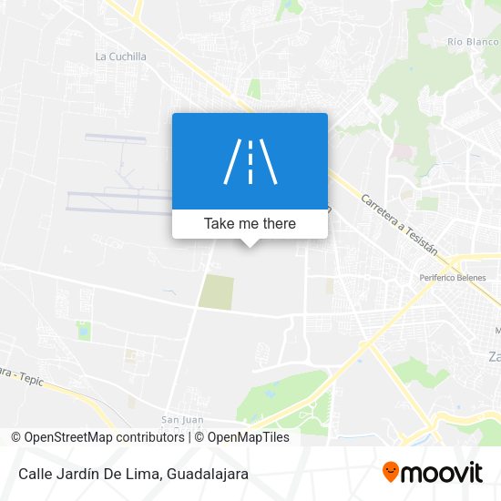 Mapa de Calle Jardín De Lima
