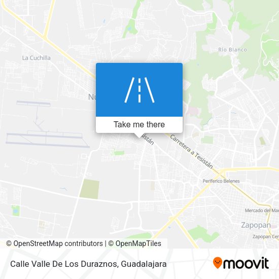 Mapa de Calle Valle De Los Duraznos