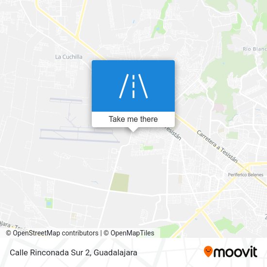 Mapa de Calle Rinconada Sur 2