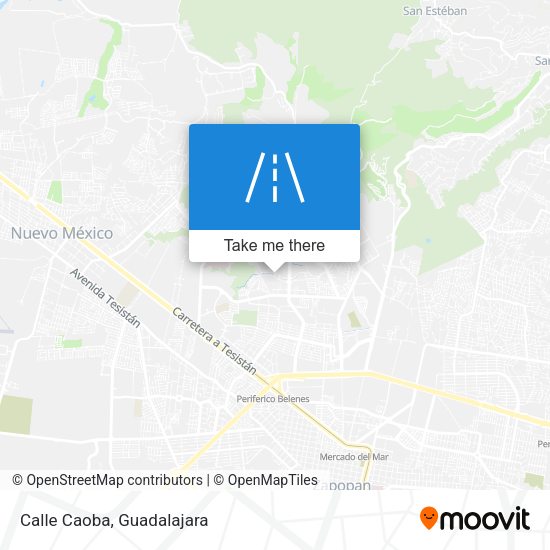 Mapa de Calle Caoba