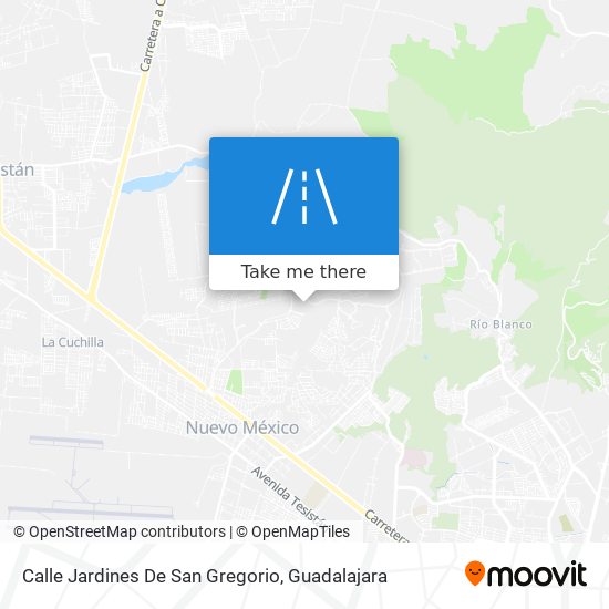 Calle Jardines De San Gregorio map