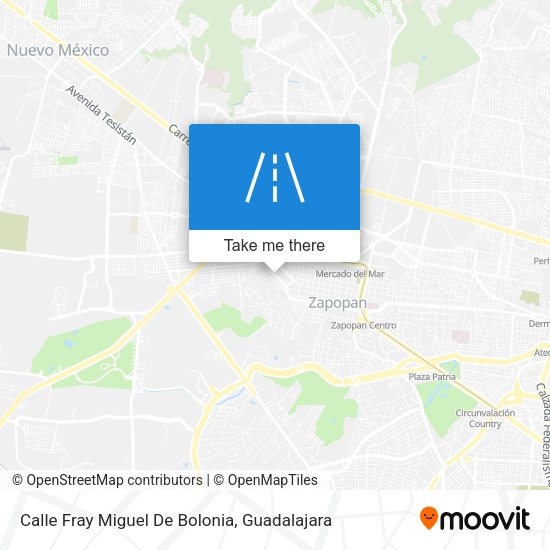Calle Fray Miguel De Bolonia map