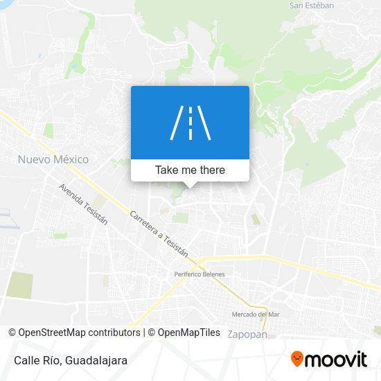 Mapa de Calle Río