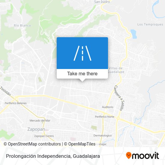 Mapa de Prolongación Independencia